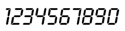 LcdD液晶数字字体